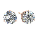 Load image into Gallery viewer, Boucles d&#39;oreilles diamants ronds 1.00 carat or rose Cristina
