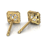 Load image into Gallery viewer, Boucles d&#39;oreilles diamants ronds 2.50 carats or jaune Alessia
