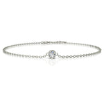 Load image into Gallery viewer, Bracelet diamant rond 0.10 carat or blanc Angelica
