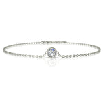 Charger l&#39;image dans la visionneuse de la galerie, Bracelet diamant rond 0.25 carat or blanc Angelica
