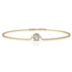 Load image into Gallery viewer, Bracelet diamant rond 0.25 carat or jaune Angelica
