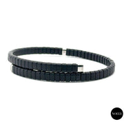 Bracelet diamants naturels ronds 0.03 carat or blanc Gino