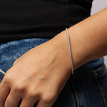 Load image into Gallery viewer, Bracelet diamants naturels ronds 2.41 carats or jaune Ely
