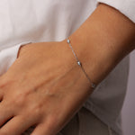Load image into Gallery viewer, Bracelet diamants ronds 0.30 carat or blanc Lidia
