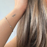 Bracelet diamants ronds 0.30 carat or blanc Lidia