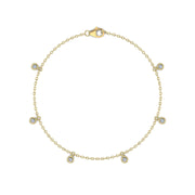 Bracelet diamants ronds 0.30 carat or jaune Celestina