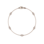 Load image into Gallery viewer, Bracelet diamants ronds 0.30 carat or rose Lidia
