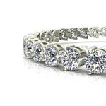 Charger l&#39;image dans la visionneuse de la galerie, Bracelet diamants ronds 10.83 carats or blanc Cristina
