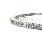 Charger l&#39;image dans la visionneuse de la galerie, Bracelet diamants ronds 3.14 carats or blanc Ely
