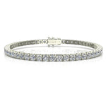 Charger l&#39;image dans la visionneuse de la galerie, Bracelet diamants ronds 5.75 carats or blanc Ely
