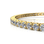 Load image into Gallery viewer, Bracelet diamants ronds 5.75 carats or jaune Ely
