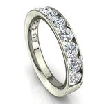 Load image into Gallery viewer, Demi-alliance 11 diamants ronds 1.30 carat or blanc Antonia
