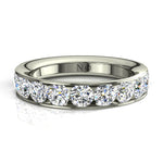 Load image into Gallery viewer, Demi-alliance 11 diamants ronds 1.30 carat or blanc Antonia
