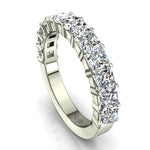 Load image into Gallery viewer, Demi-alliance 12 diamants princesses 2.40 carats or blanc Eleonora
