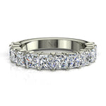 Load image into Gallery viewer, Demi-alliance 12 diamants princesses 2.40 carats or blanc Eleonora
