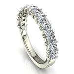 Load image into Gallery viewer, Demi-alliance 13 diamants princesses 1.60 carat or blanc Eleonora
