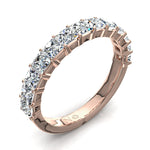 Load image into Gallery viewer, Demi-alliance 13 diamants princesses 1.60 carat or rose Eleonora
