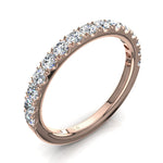 Load image into Gallery viewer, Demi-alliance 15 diamants ronds 0.60 carat or rose Gabriela
