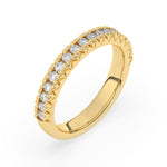 Charger l'image dans la visionneuse de la galerie, Demi-alliance 17 diamants ronds 0.50 carat or jaune 14 carats Delfina
