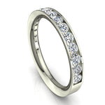 Load image into Gallery viewer, Demi-alliance 17 diamants ronds 0.60 carat or blanc Antonia
