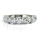 Load image into Gallery viewer, Demi-alliance 7 diamants ronds 1.75 carat or blanc Daniela
