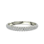 Charger l'image dans la visionneuse de la galerie, Demi-alliance 75 diamants naturels ronds 0.75 carat or blanc Simona