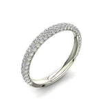 Load image into Gallery viewer, Demi-alliance 75 diamants ronds 0.75 carat or blanc Simona
