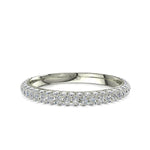 Load image into Gallery viewer, Demi-alliance 75 diamants ronds 0.75 carat or blanc Simona
