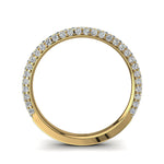 Load image into Gallery viewer, Demi-alliance 75 diamants ronds 0.75 carat or jaune Simona
