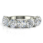 Load image into Gallery viewer, Demi-alliance 9 diamants ronds 1.80 carat or blanc Daniela
