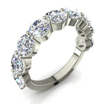 Load image into Gallery viewer, Demi-alliance 9 diamants ronds 1.80 carat or blanc Daniela
