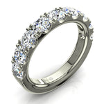 Load image into Gallery viewer, Demi-alliance 9 diamants ronds 1.80 carat or blanc Gabriela
