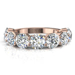 Load image into Gallery viewer, Demi-alliance 9 diamants ronds 1.80 carat or rose Daniela
