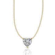 Pendentif diamant coeur 2.00 carat or jaune Ely