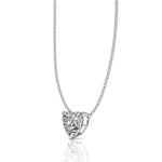 Load image into Gallery viewer, Pendentif diamant coeur 3.00 carats or blanc Ely
