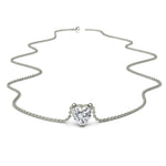 Load image into Gallery viewer, Pendentif diamant coeur 3.00 carats or blanc Ely
