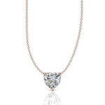 Load image into Gallery viewer, Pendentif diamant coeur 3.00 carats or rose Ely
