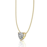 Load image into Gallery viewer, Pendentif diamant naturel coeur 3.00 carats or jaune Ely

