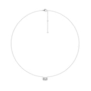 Pendentif diamant naturel Émeraude 0.50 carat or blanc Cornelia