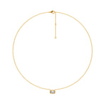 Charger l'image dans la visionneuse de la galerie, Pendentif diamant naturel Émeraude 0.50 carat or jaune Cornelia