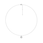 Pendentif diamant naturel poire 0.50 carat or blanc Annabella