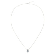 Pendentif diamant naturel poire 1.00 carat or blanc Ely