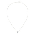 Load image into Gallery viewer, Pendentif diamant naturel rond 0.60 carat or blanc Barbara