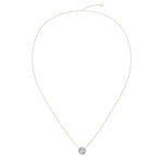 Load image into Gallery viewer, Pendentif diamant naturel rond 1.00 carat or blanc Barbara