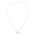 Load image into Gallery viewer, Pendentif diamant naturel rond 1.00 carat or rose Barbara