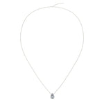 Load image into Gallery viewer, Pendentif diamant poire 1.00 carat or blanc Ely
