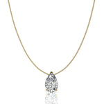 Load image into Gallery viewer, Pendentif diamant poire 1.00 carat or jaune Ely
