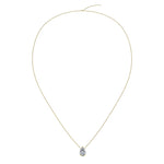 Load image into Gallery viewer, Pendentif diamant poire 1.00 carat or jaune Ely
