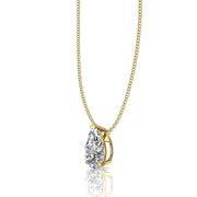 Pendentif diamant poire 1.70 carat or jaune Ely