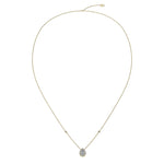 Load image into Gallery viewer, Pendentif diamant poire et diamants ronds 0.90 carat or jaune Carla
